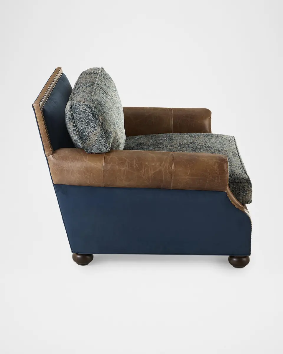 Old Hickory Tannery Brazos Upholstered Leather Chair | Thumbnail 3 Old Hickory Tannery Brazos Upholstered Leather Chair | Thumbnail 3