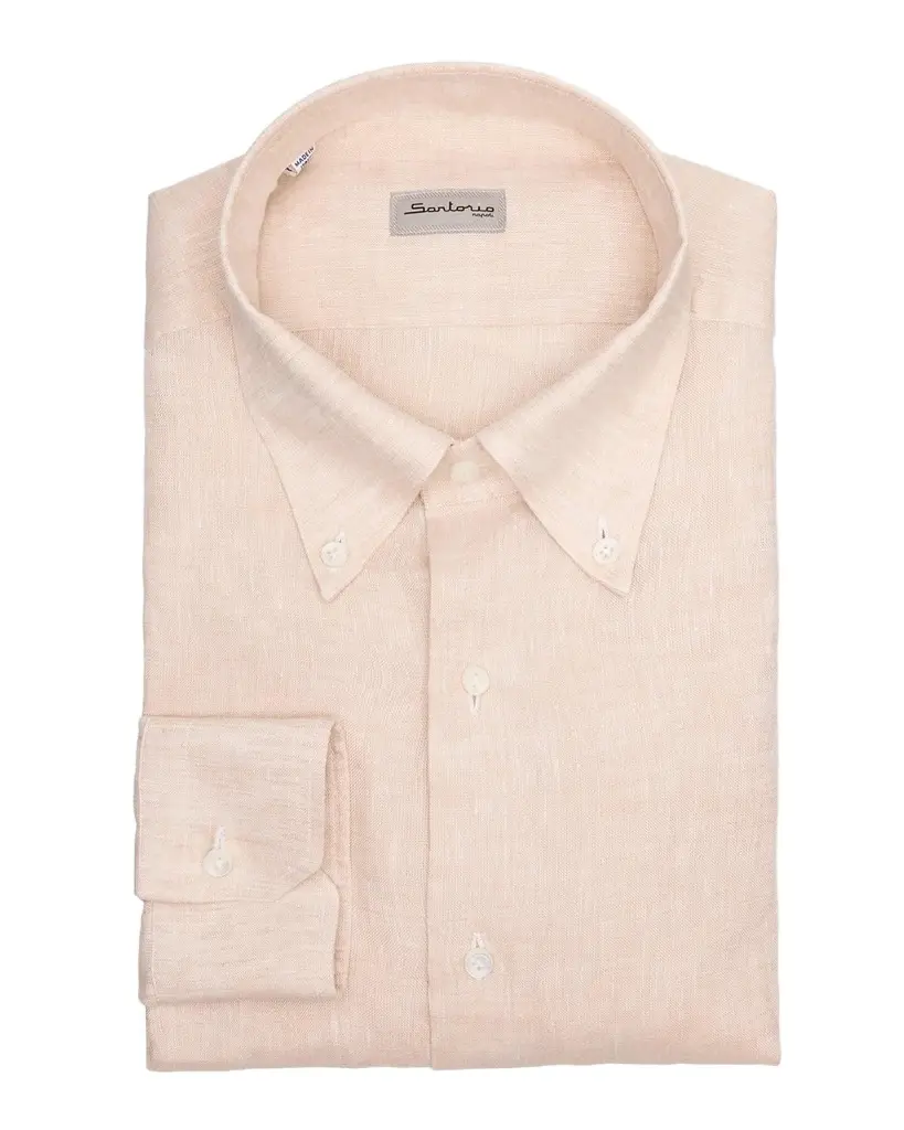 Sartorio Men's Linen Button-Down Shirt