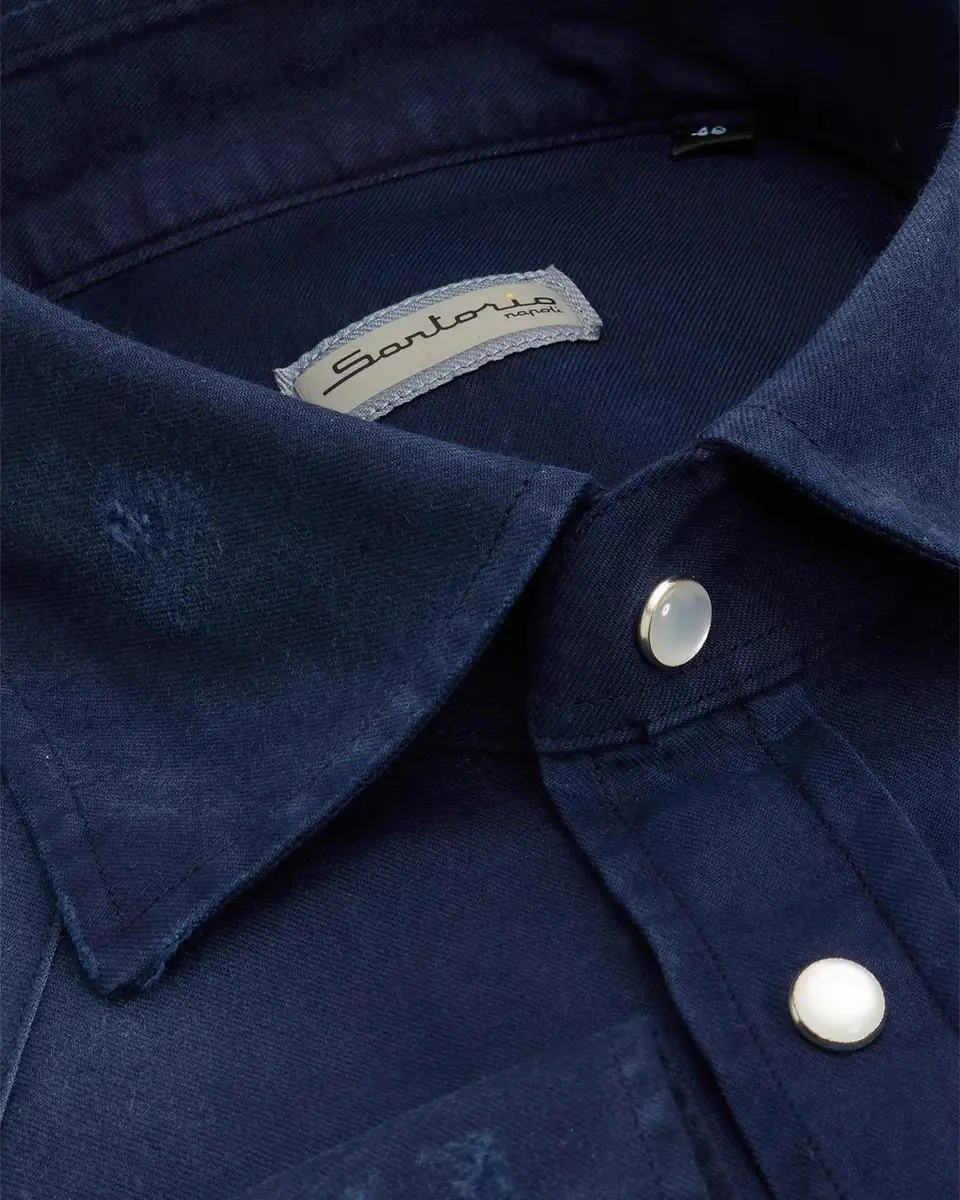 Sartorio Men's Faded Flannel Western Shirt | Thumbnail 2