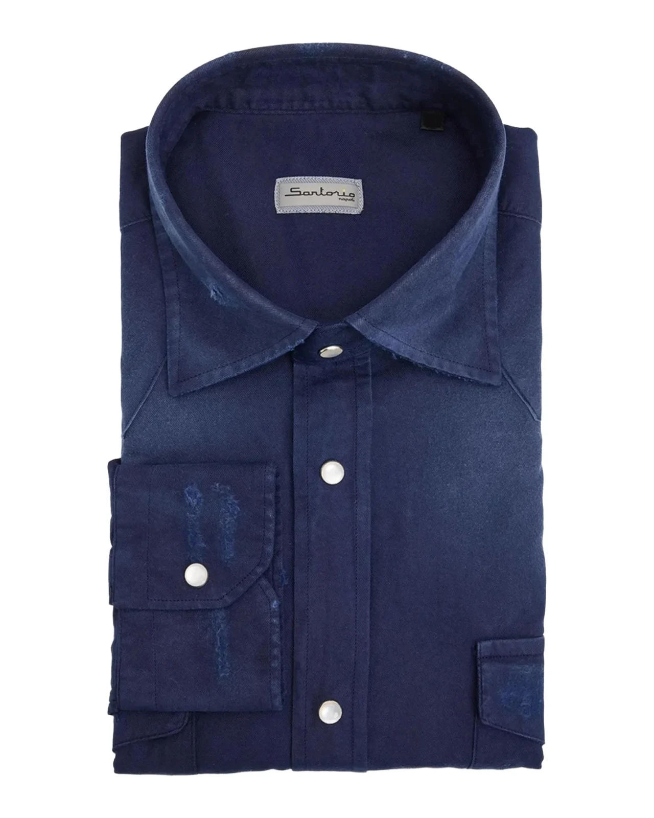 Sartorio Men's Faded Flannel Western Shirt