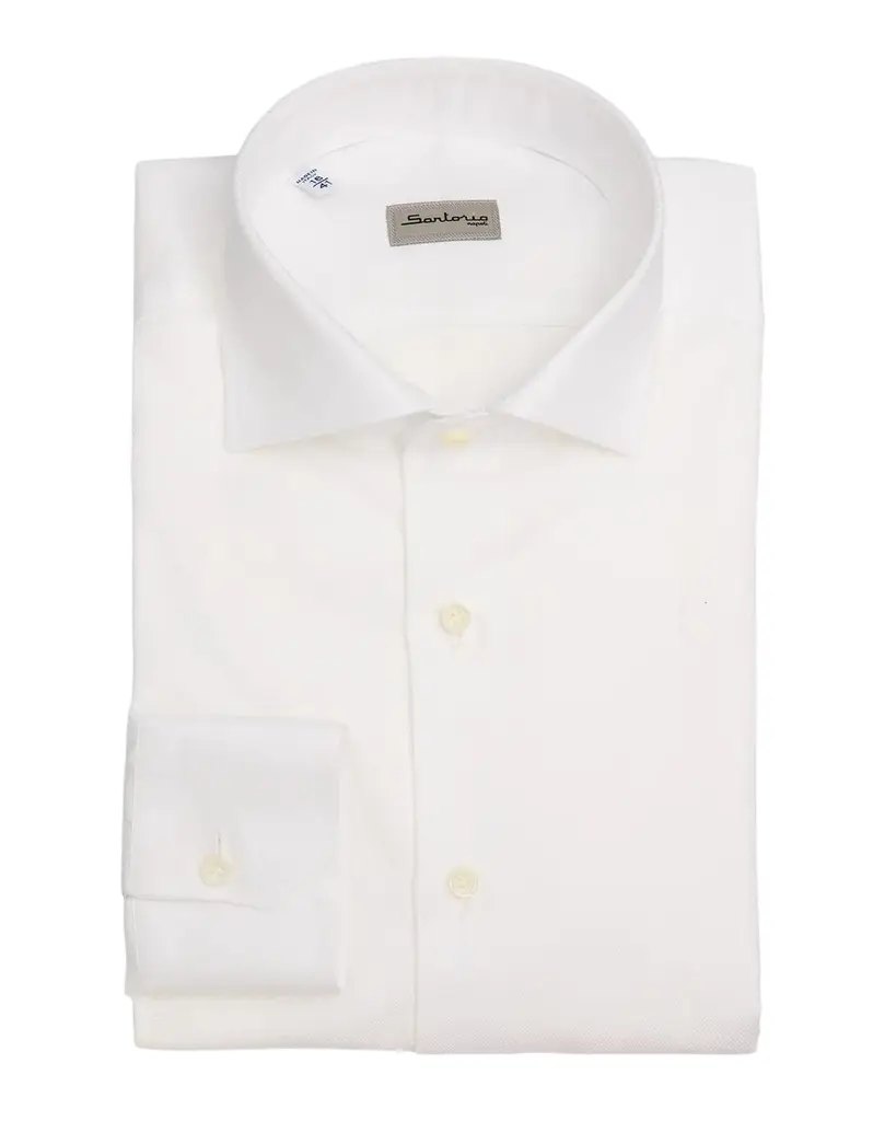 Sartorio Basic Textured Cotton Shirt