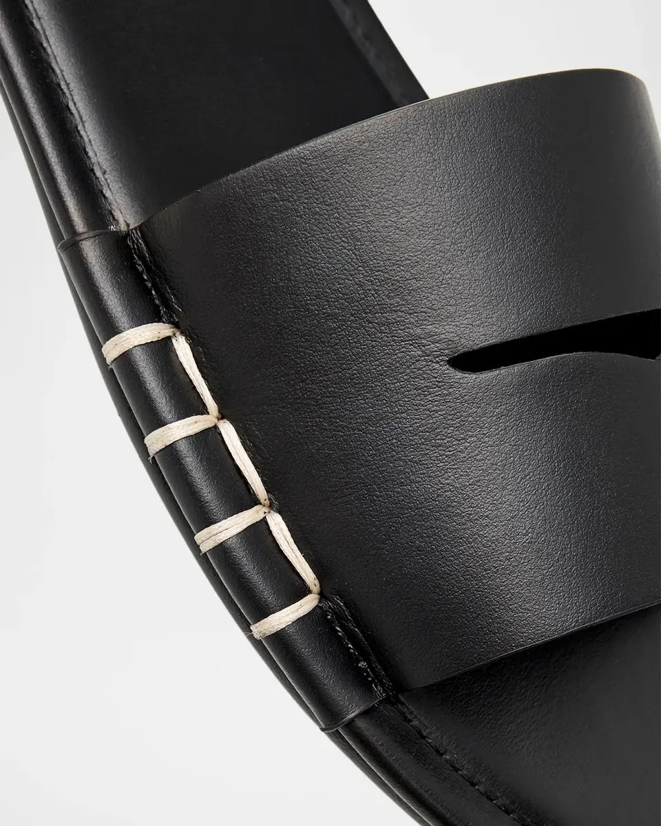 JW Anderson Loafer Leather Flat Slide Sandals | Thumbnail 6 JW Anderson Loafer Leather Flat Slide Sandals | Thumbnail 6