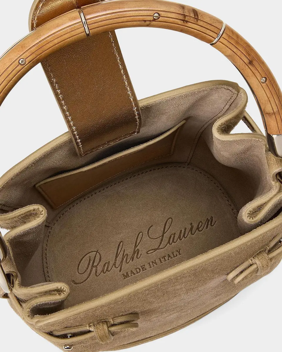 Ralph Lauren Collection Small Calf Hair Bucket Bag | Thumbnail 3