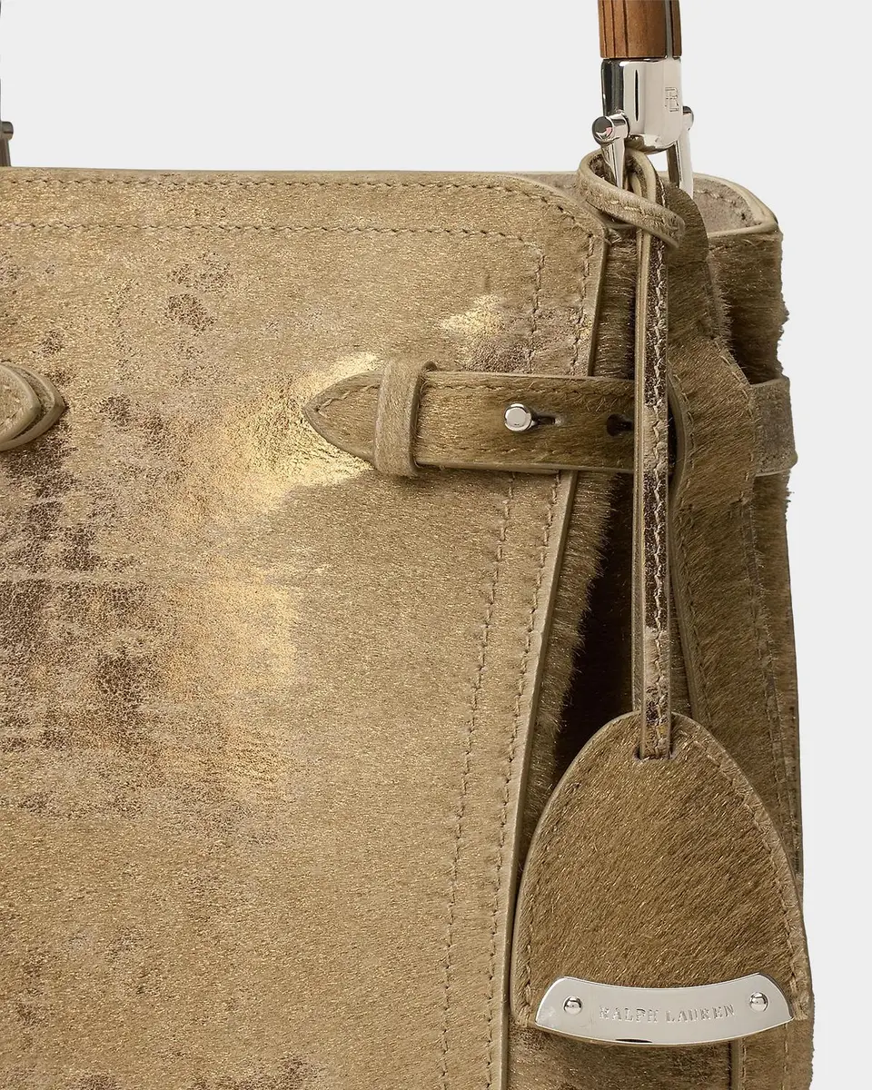 Ralph Lauren Collection Small Calf Hair Bucket Bag | Thumbnail 4