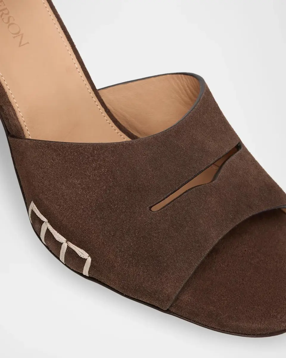 JW Anderson 75mm Suede Loafer Sandals | Thumbnail 6 JW Anderson 75mm Suede Loafer Sandals | Thumbnail 6