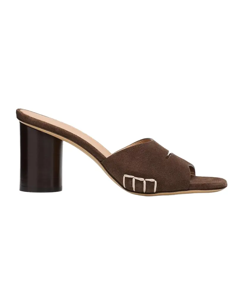 75mm Suede Loafer Sandals