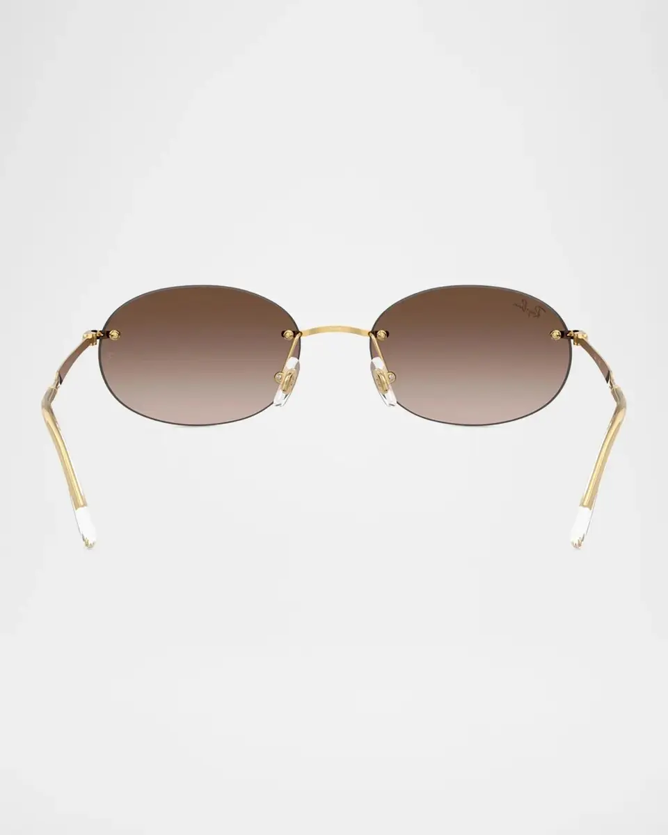 Brunello Cucinelli RB3767 54MM Oval Sunglasses | Thumbnail 4