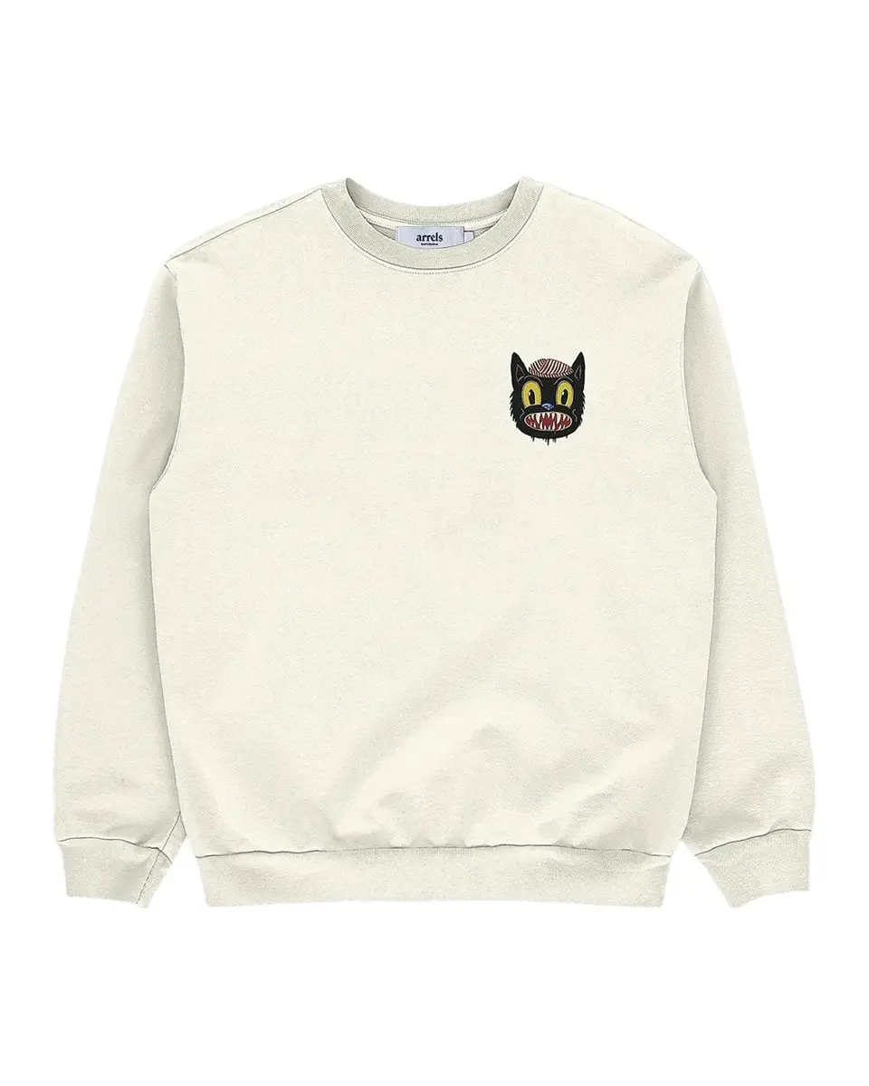 ARRELS Small Cat Graphic Cotton Sweatshirt | Thumbnail 3 ARRELS Small Cat Graphic Cotton Sweatshirt | Thumbnail 3