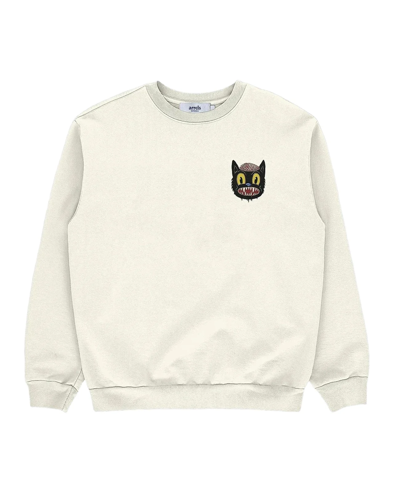 Small Cat Graphic Cotton Sweatshirt Small Cat Graphic Cotton Sweatshirt