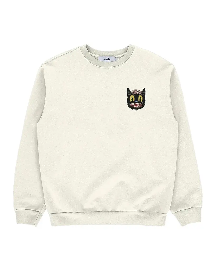 Small Cat Graphic Cotton Sweatshirt