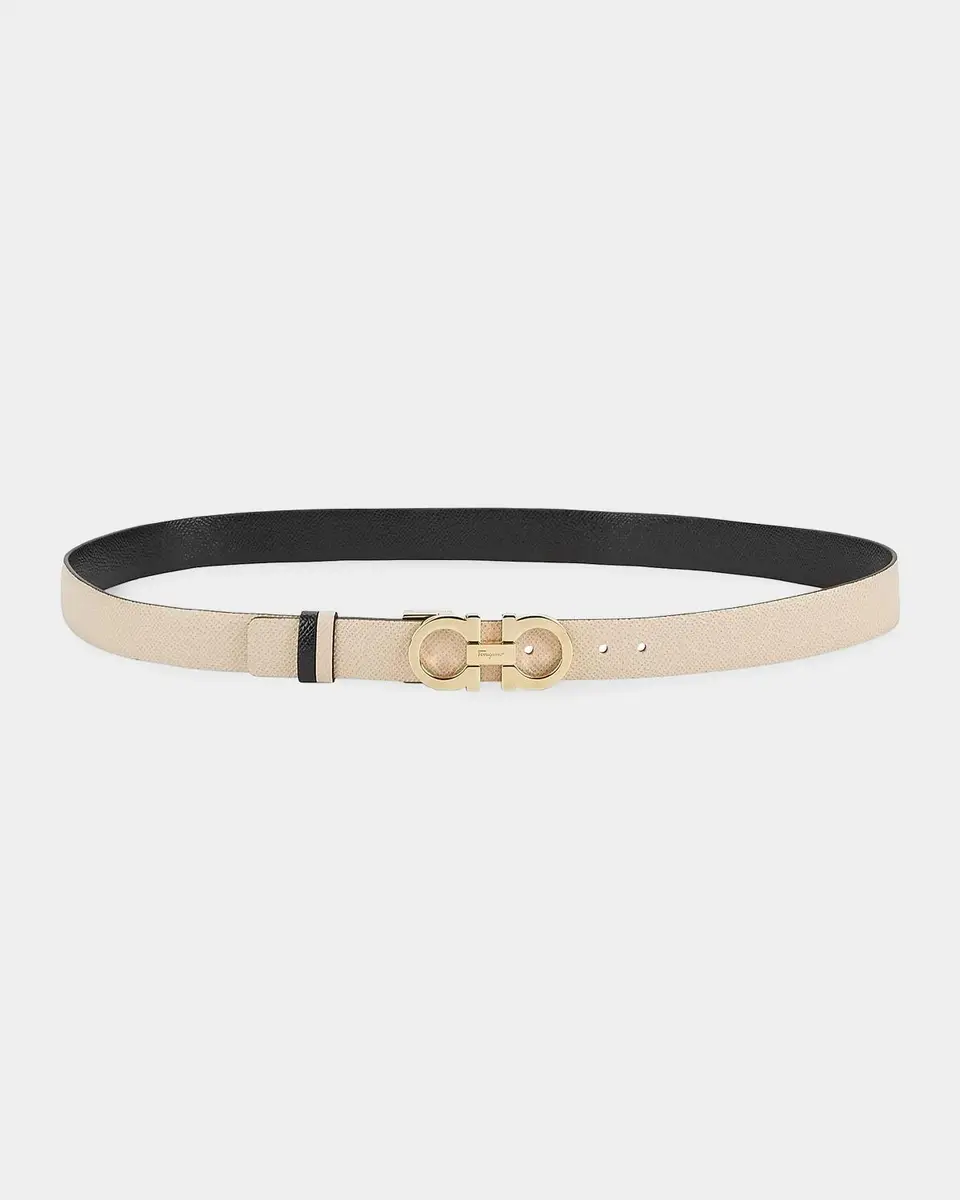 Ferragamo Gancini-Buckle Reversible Leather Belt | Thumbnail 2 Ferragamo Gancini-Buckle Reversible Leather Belt | Thumbnail 2