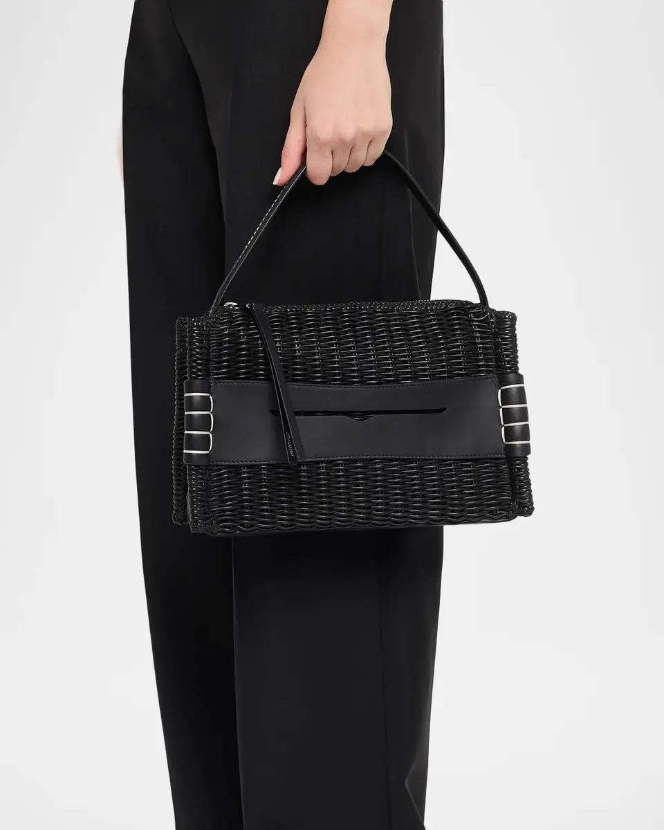 JW Anderson Woven Leather Top Handle Bag | Thumbnail 2