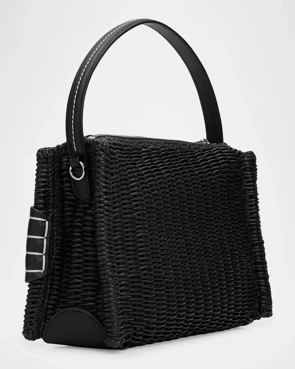 JW Anderson Woven Leather Top Handle Bag | Thumbnail 3