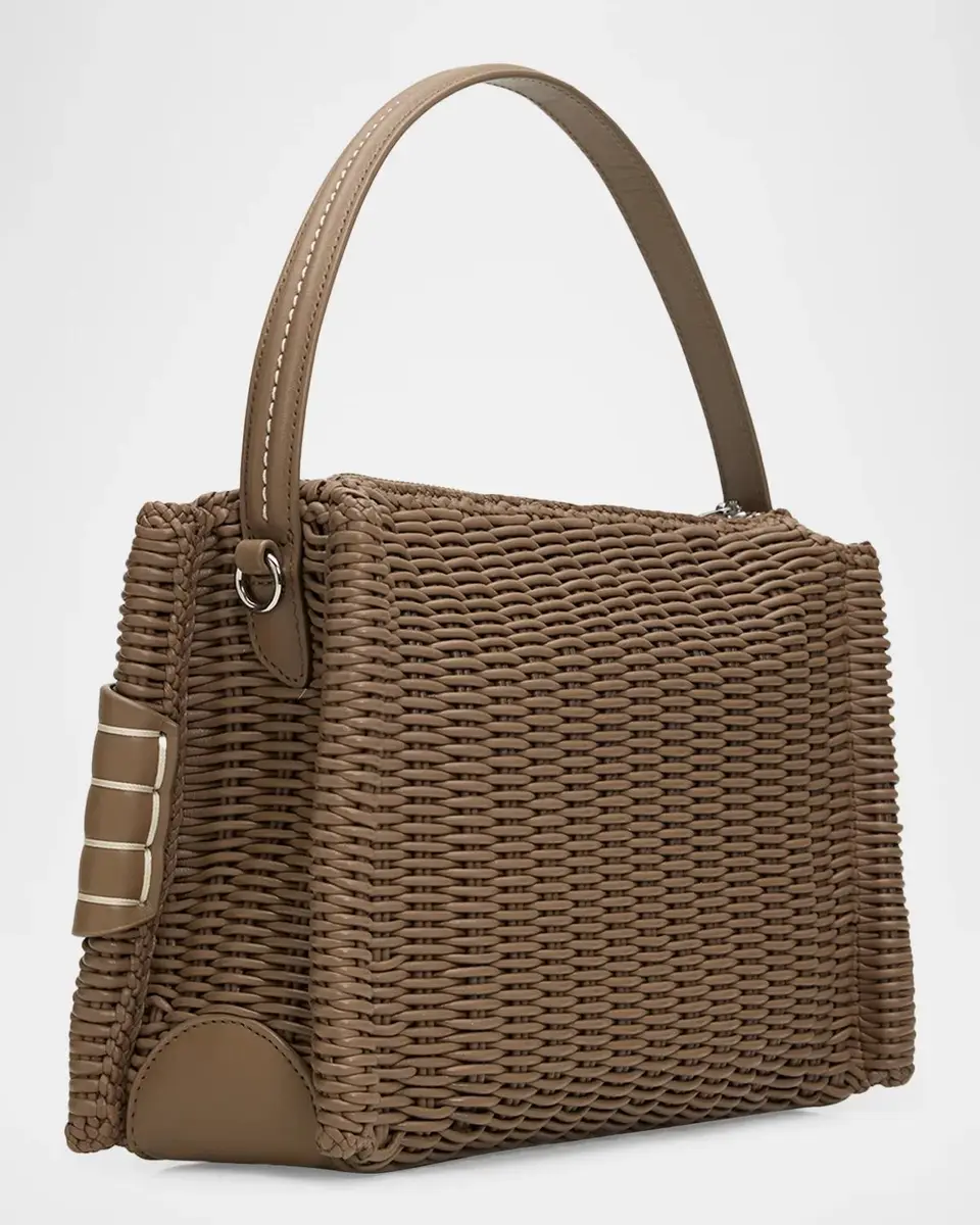 JW Anderson Woven Leather Top Handle Bag | Thumbnail 8