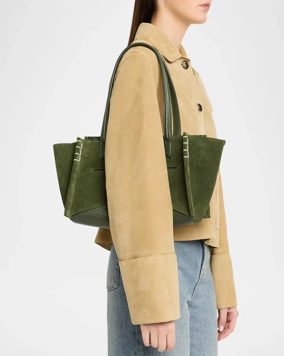 JW Anderson Elongated Loafer Cabas Suede Shoulder Bag | Thumbnail 2 JW Anderson Elongated Loafer Cabas Suede Shoulder Bag | Thumbnail 2