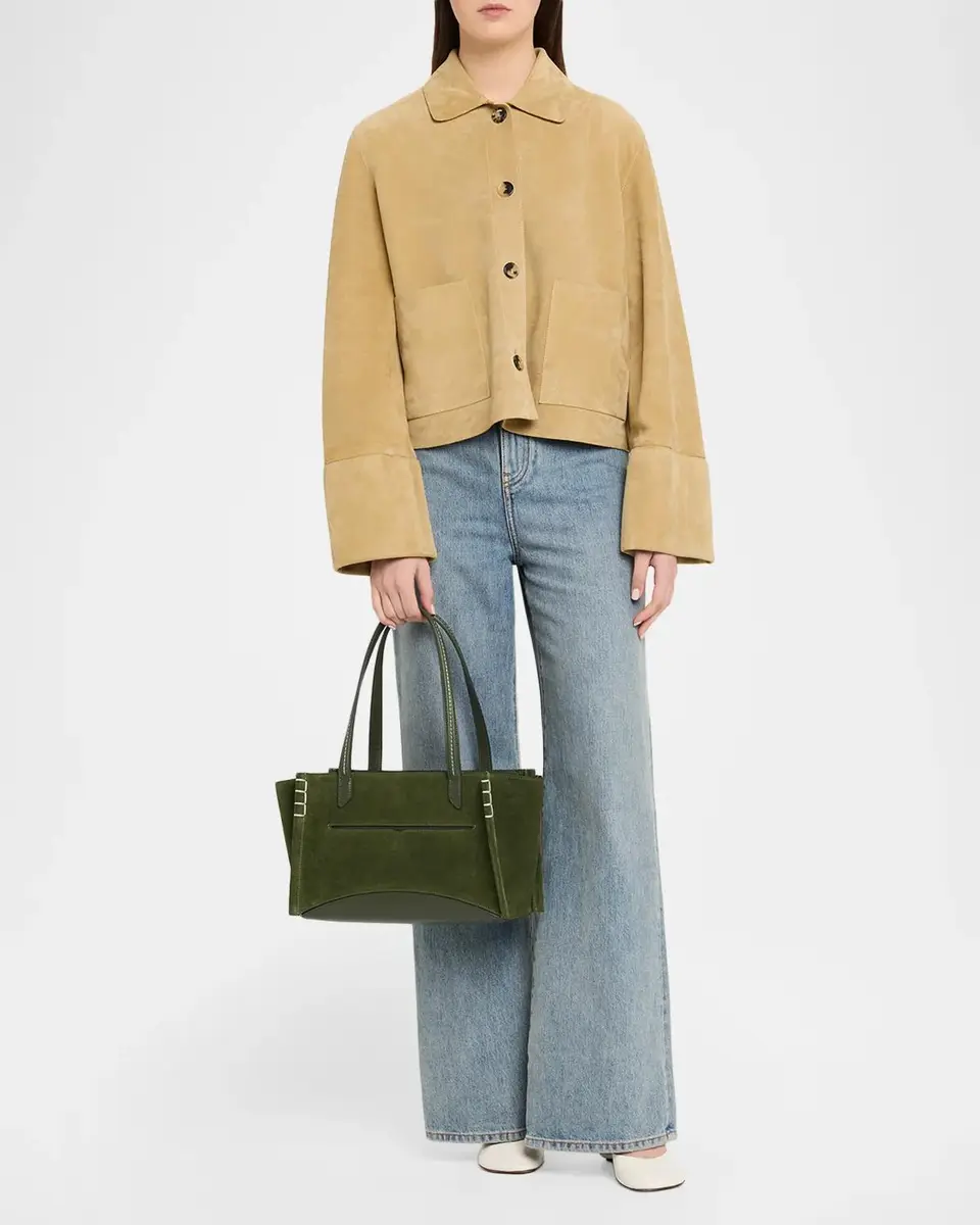 JW Anderson Elongated Loafer Cabas Suede Shoulder Bag | Thumbnail 5 JW Anderson Elongated Loafer Cabas Suede Shoulder Bag | Thumbnail 5