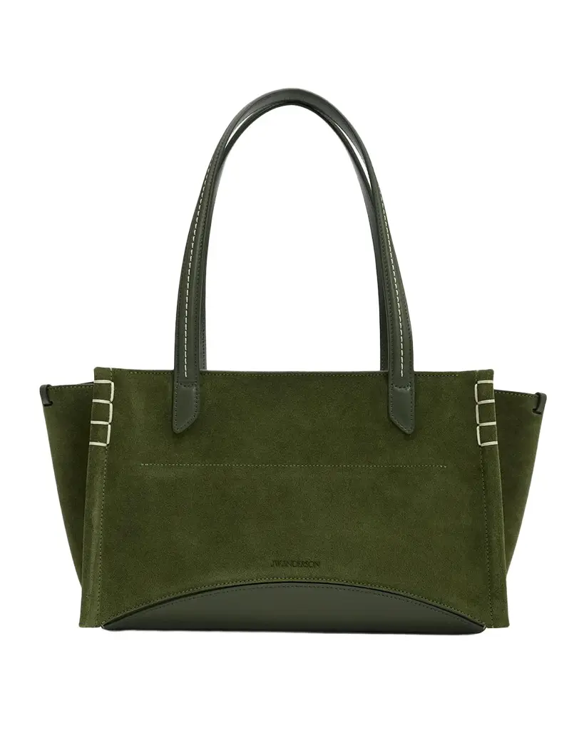 Elongated Loafer Cabas Suede Shoulder Bag Elongated Loafer Cabas Suede Shoulder Bag