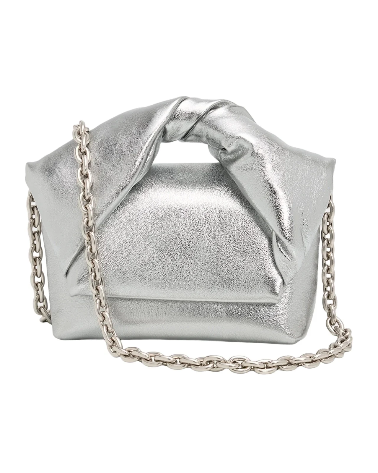 Small Grained Leather Top-Handle Bag