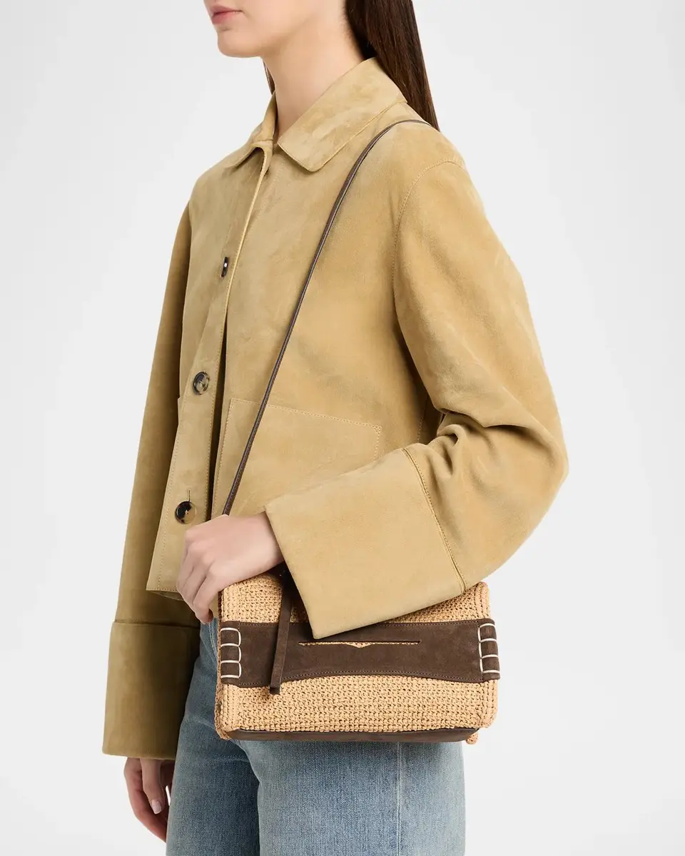 JW Anderson Small Loafer Raffia Bag | Thumbnail 2