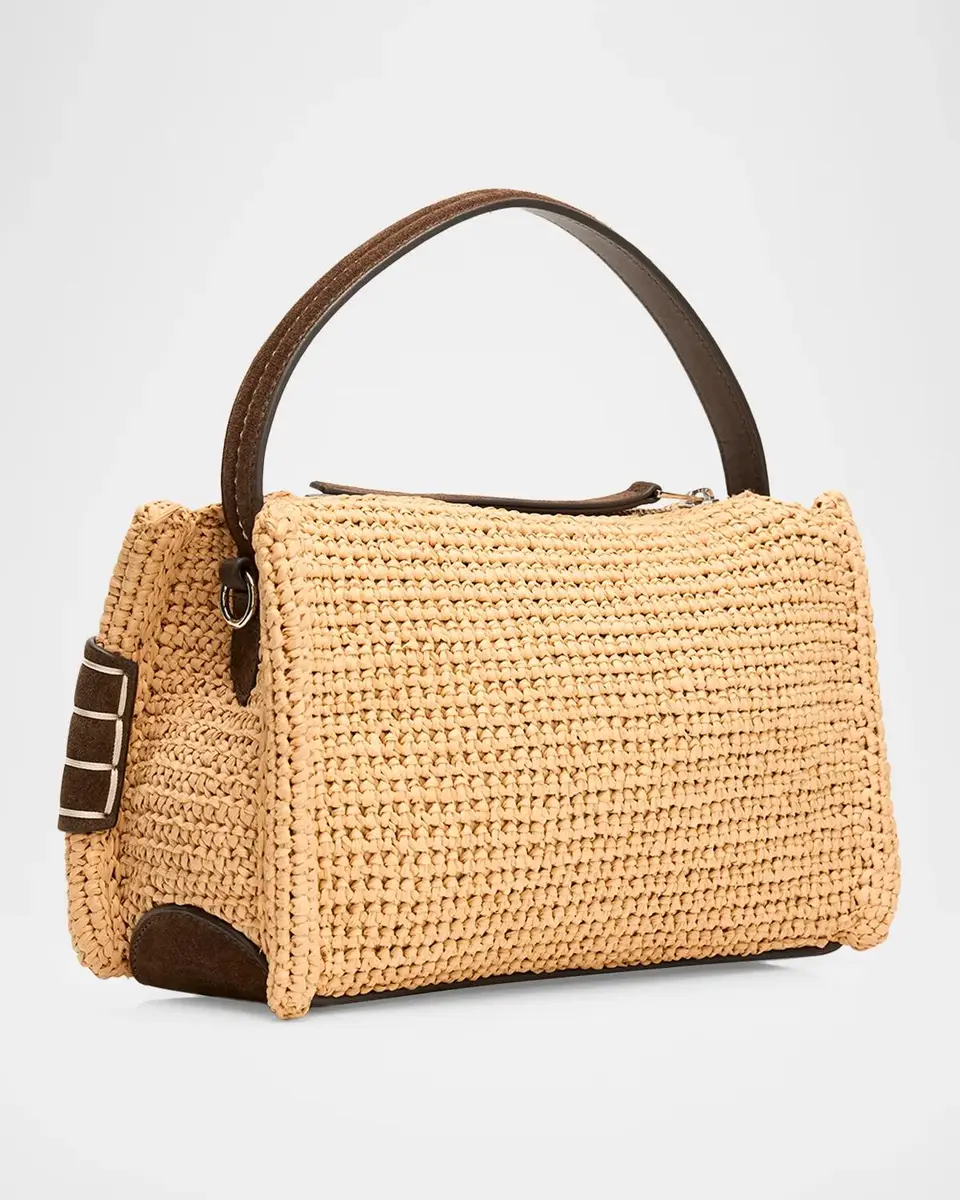 JW Anderson Small Loafer Raffia Bag | Thumbnail 3