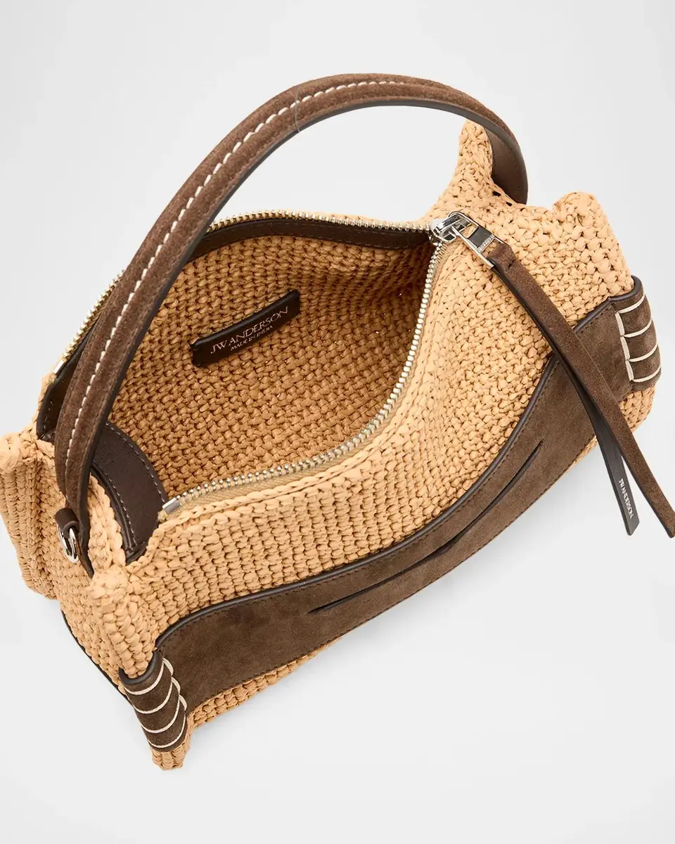 JW Anderson Small Loafer Raffia Bag | Thumbnail 4
