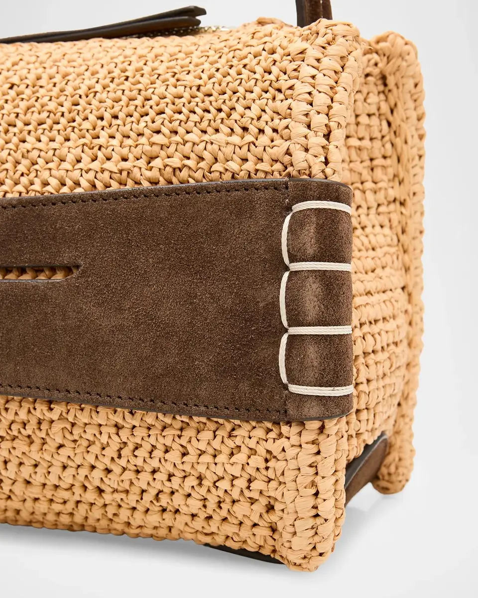 JW Anderson Small Loafer Raffia Bag | Thumbnail 6