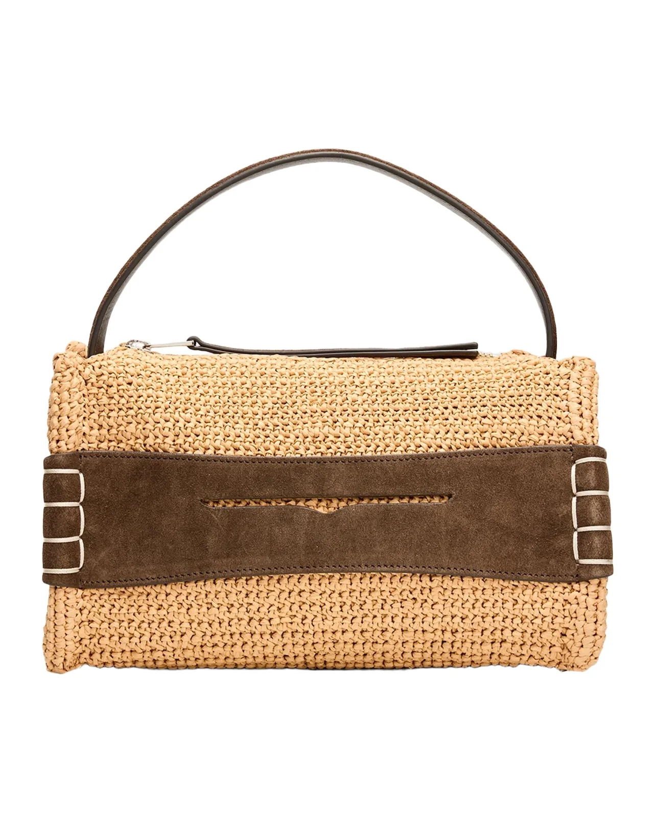 Small Loafer Raffia Bag