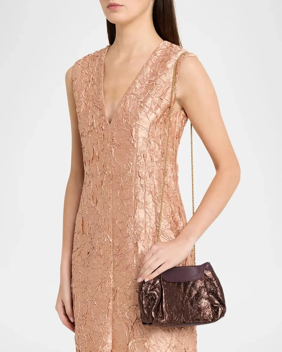 Dries Van Noten Small Metallic Leather Clutch Bag | Thumbnail 2 Dries Van Noten Small Metallic Leather Clutch Bag | Thumbnail 2