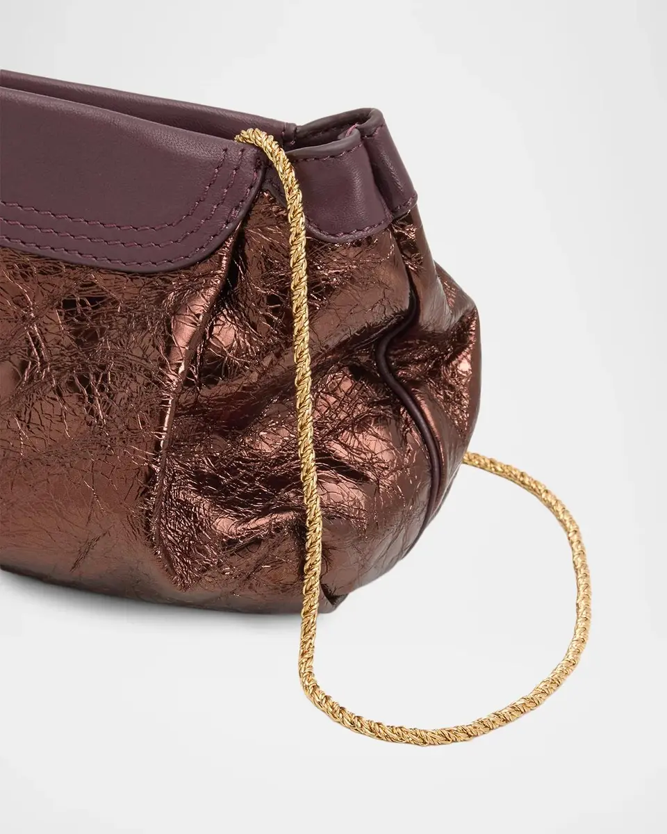 Dries Van Noten Small Metallic Leather Clutch Bag | Thumbnail 6 Dries Van Noten Small Metallic Leather Clutch Bag | Thumbnail 6