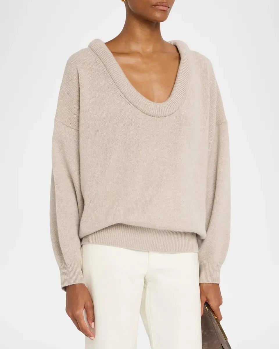 Lisa Yang Doria Scoop-Neck Cashmere Sweater | Thumbnail 4 Lisa Yang Doria Scoop-Neck Cashmere Sweater | Thumbnail 4