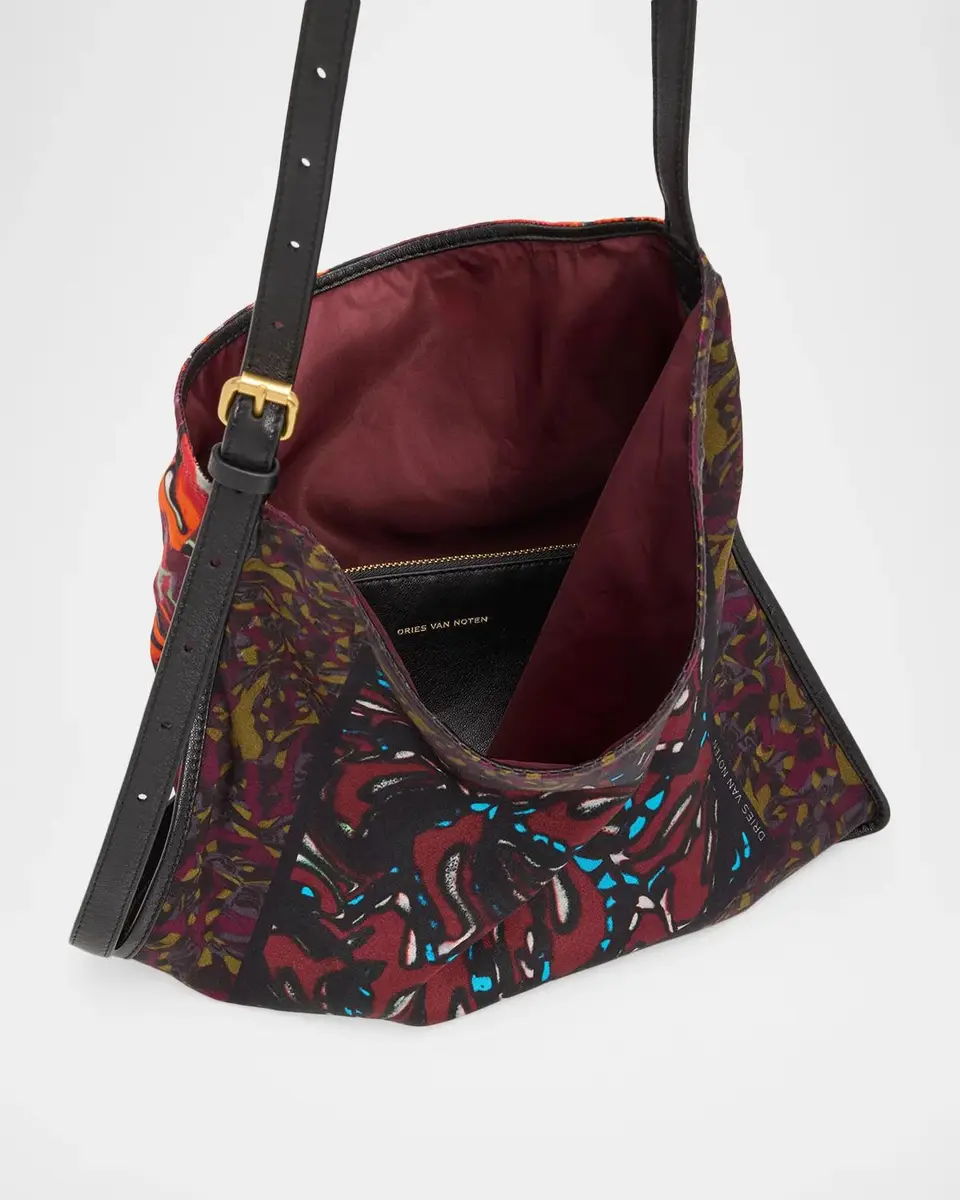 Dries Van Noten Medium Scarf-Print Shoulder Bag | Thumbnail 4 Dries Van Noten Medium Scarf-Print Shoulder Bag | Thumbnail 4