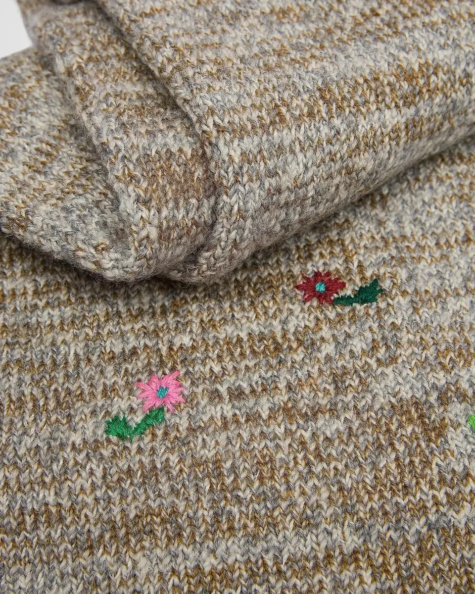 Dries Van Noten Maila Floral-Embroidered Wool-Blend Scarf | Thumbnail 6 Dries Van Noten Maila Floral-Embroidered Wool-Blend Scarf | Thumbnail 6