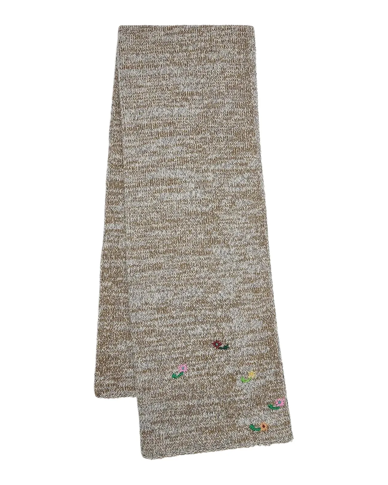 Maila Floral-Embroidered Wool-Blend Scarf Maila Floral-Embroidered Wool-Blend Scarf