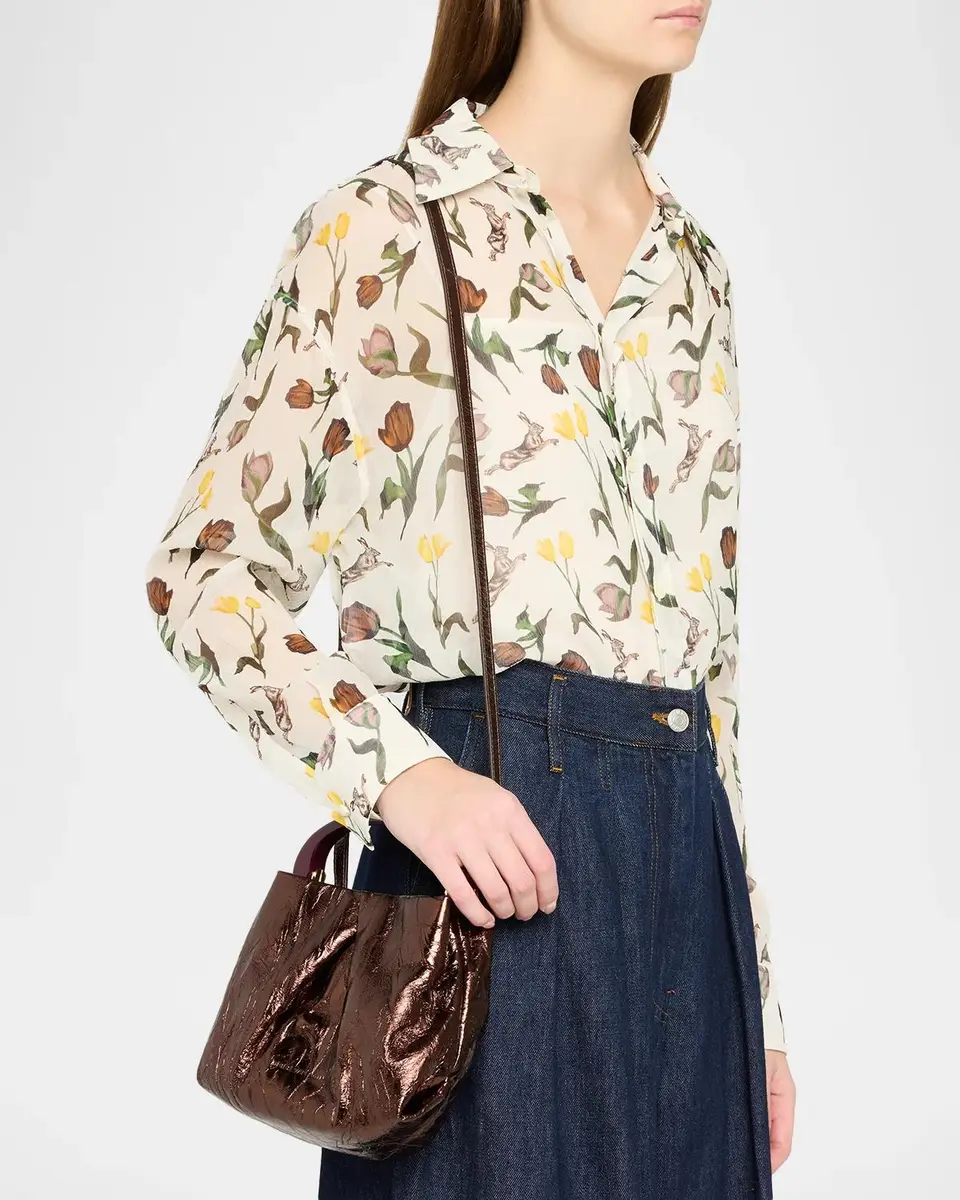 Dries Van Noten Small Leather Top-Handle Bag | Thumbnail 2 Dries Van Noten Small Leather Top-Handle Bag | Thumbnail 2