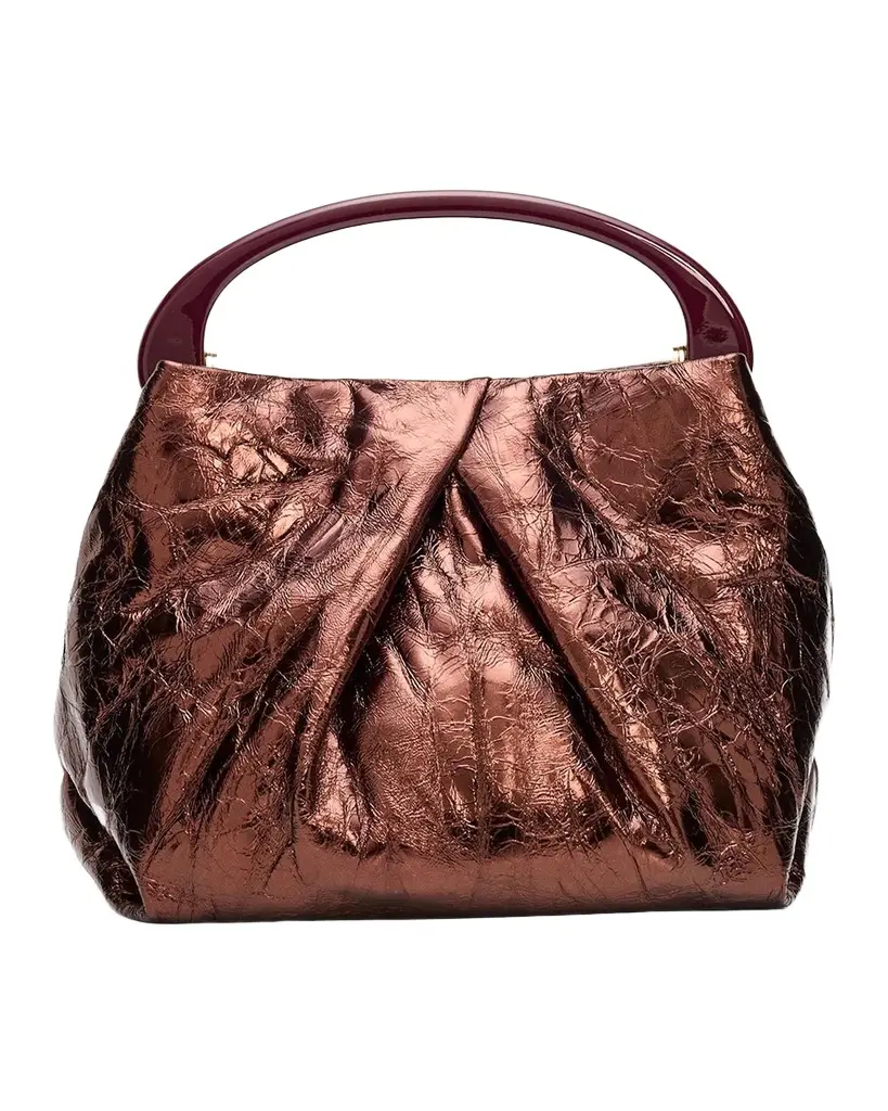 Dries Van Noten Small Leather Top-Handle Bag