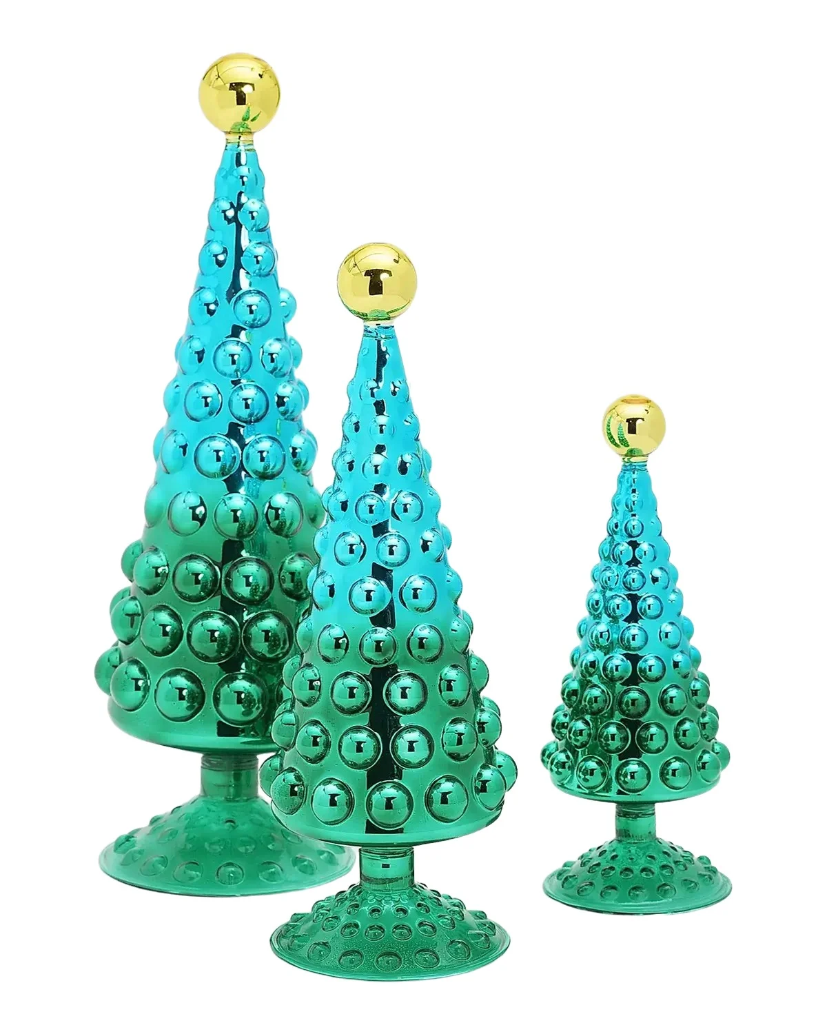 Cody Foster & Co Ombre Hobnail Tabletop Trees, Set of 3