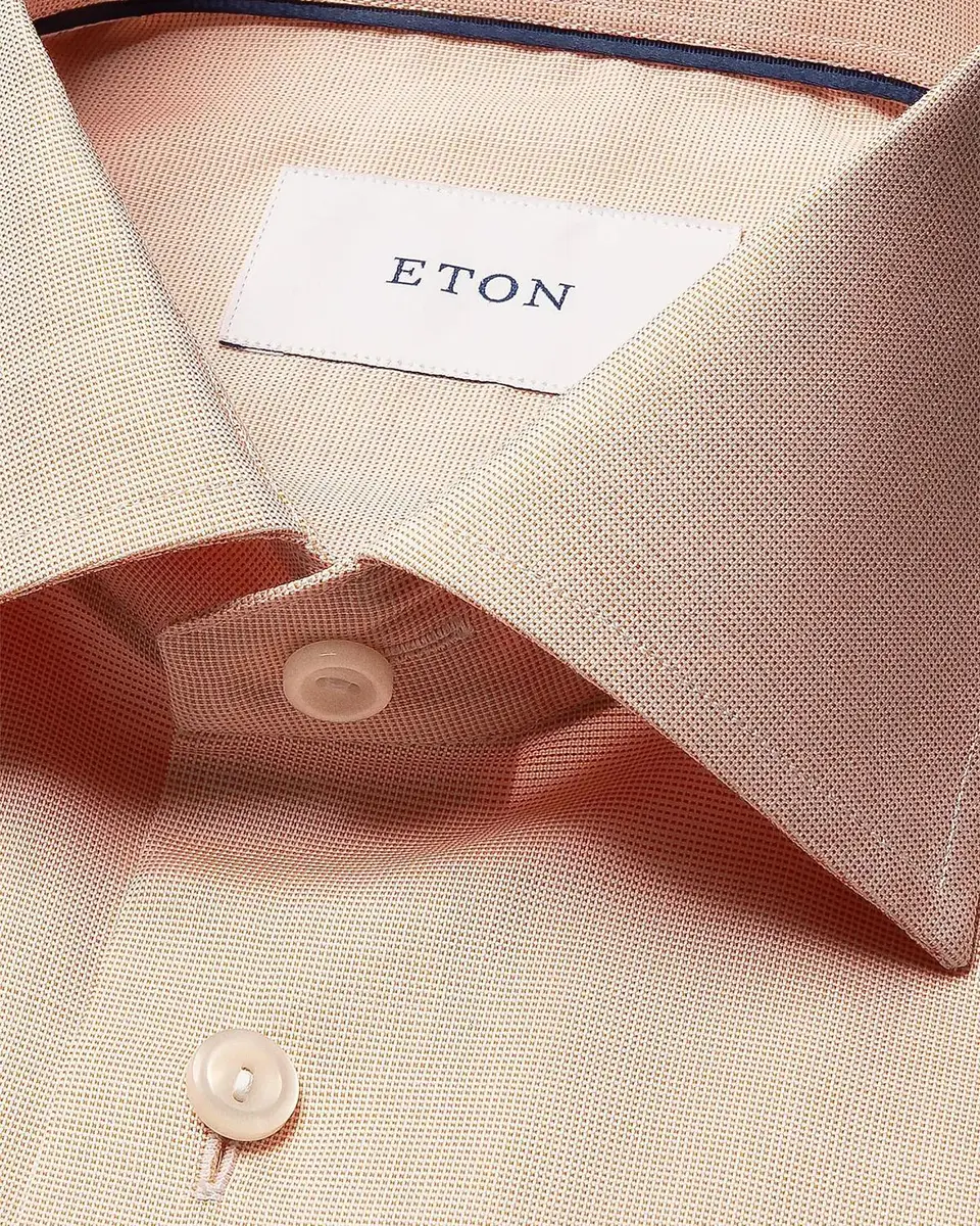 Eton Solid Cotton Slim-Fit Oxford Shirt | Thumbnail 2 Eton Solid Cotton Slim-Fit Oxford Shirt | Thumbnail 2