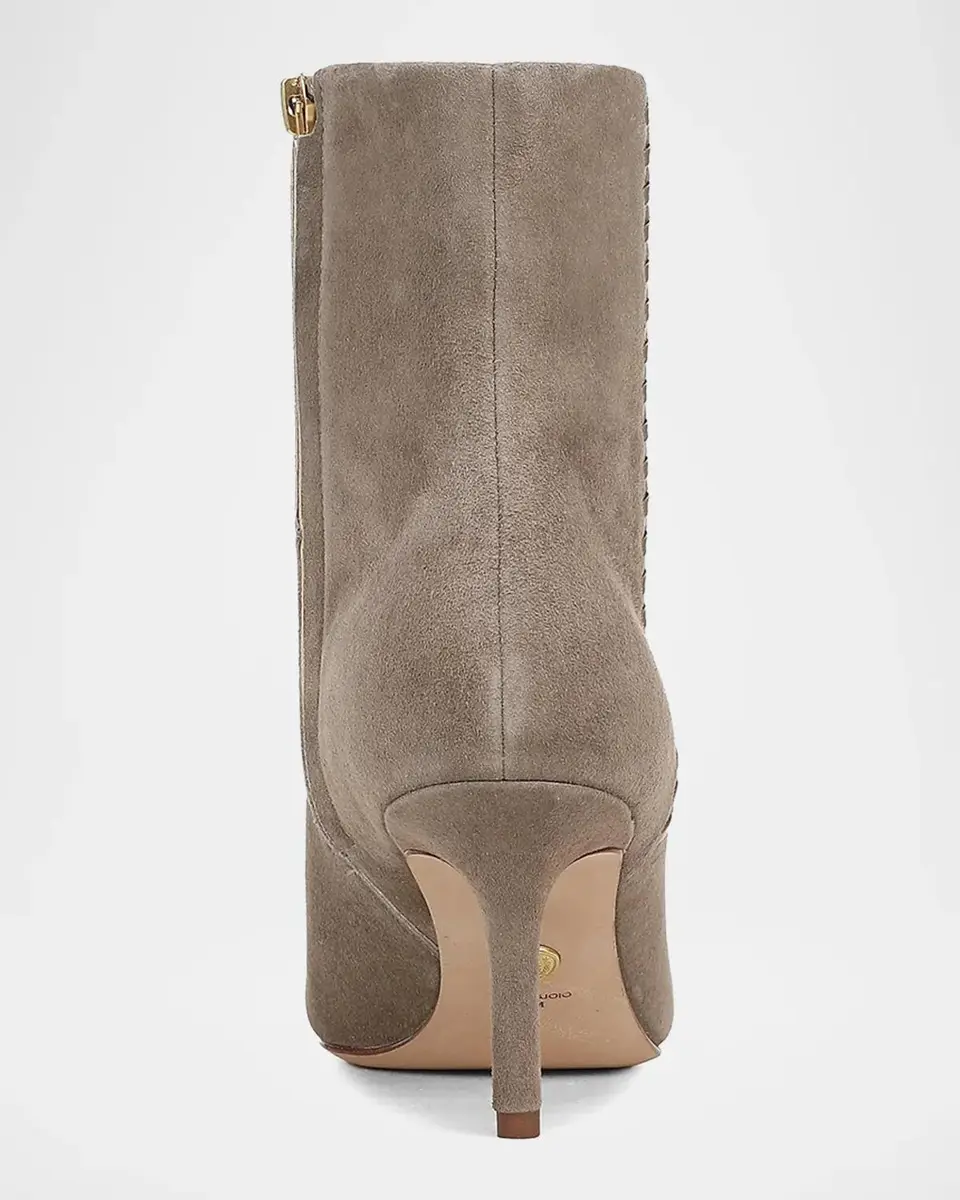 Veronica Beard Lisa 70MM Whipstitch Suede Boots | Thumbnail 2 Veronica Beard Lisa 70MM Whipstitch Suede Boots | Thumbnail 2