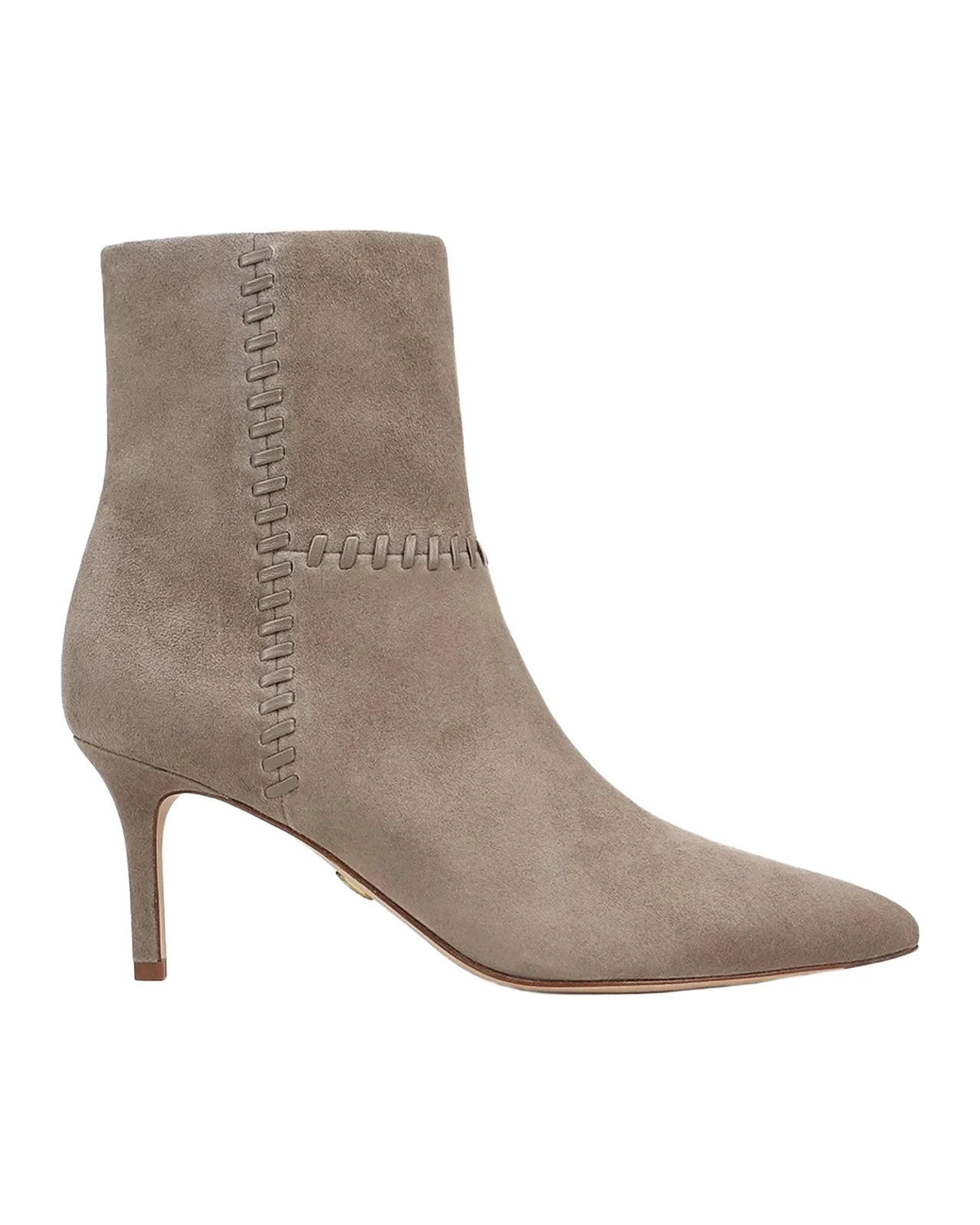 Veronica Beard Lisa 70MM Whipstitch Suede Boots