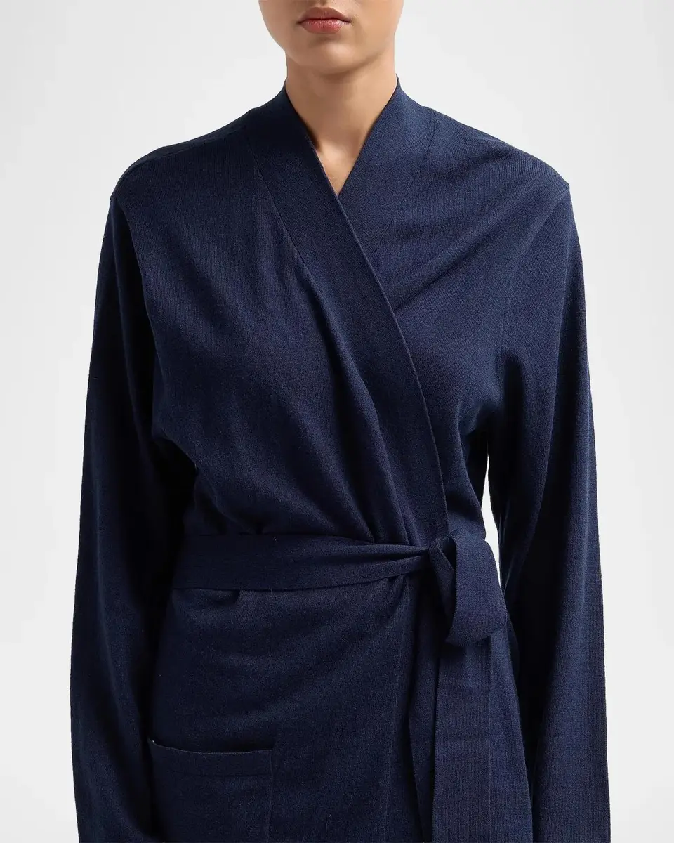 Papinelle Cotton-Cashmere Tie-Waist Robe | Thumbnail 5 Papinelle Cotton-Cashmere Tie-Waist Robe | Thumbnail 5