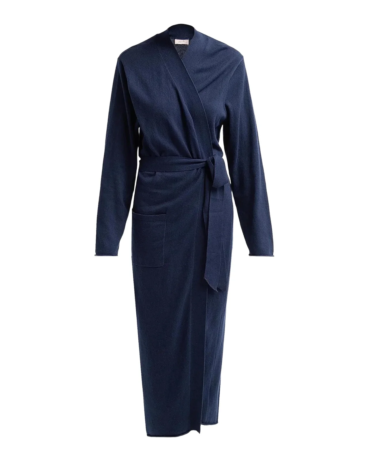 Papinelle Cotton-Cashmere Tie-Waist Robe