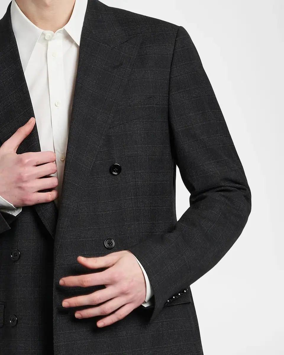 Dolce & Gabbana Plaid Wool-Blend Double-Breasted Suit | Thumbnail 5 Dolce & Gabbana Plaid Wool-Blend Double-Breasted Suit | Thumbnail 5