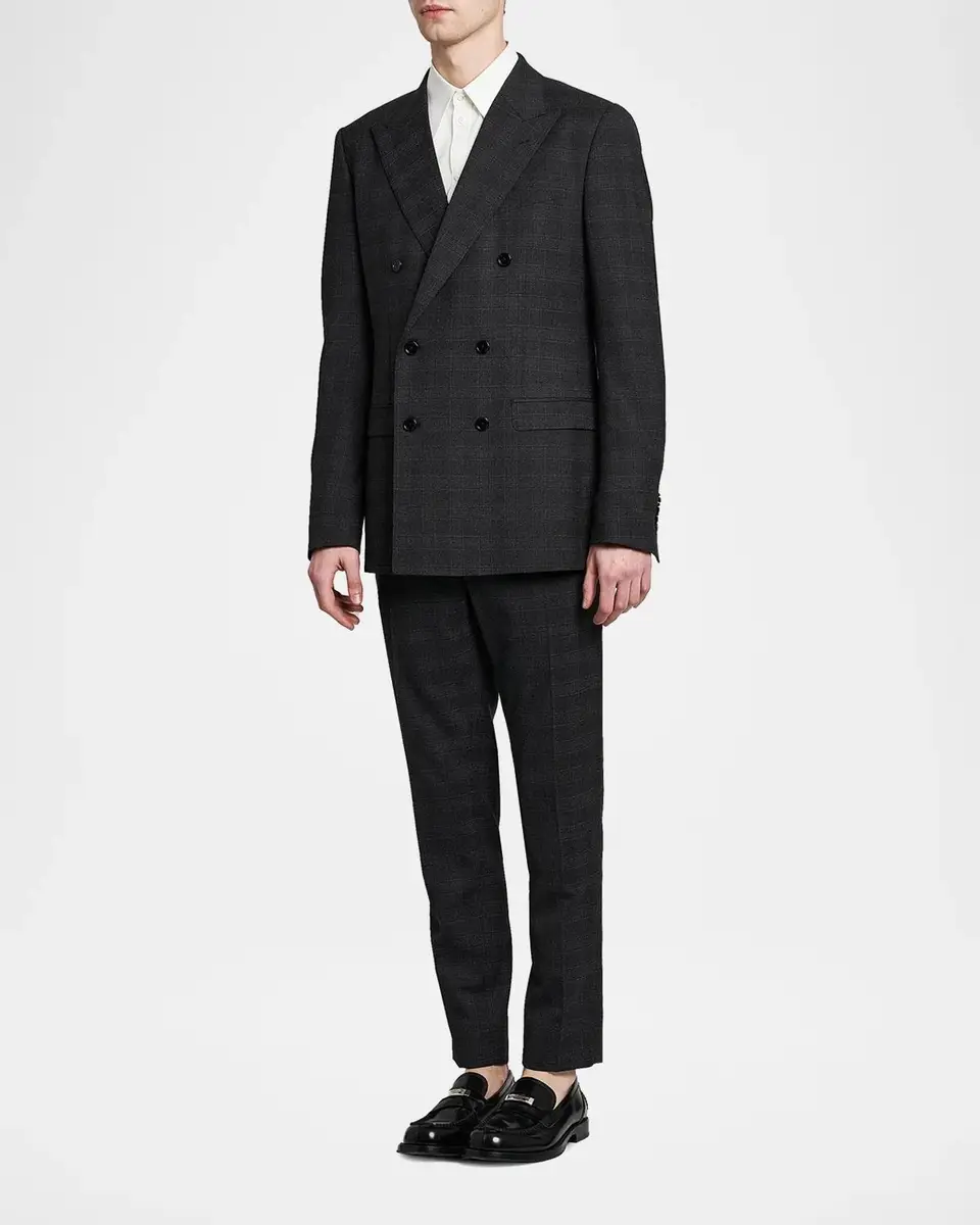 Dolce & Gabbana Plaid Wool-Blend Double-Breasted Suit | Thumbnail 6 Dolce & Gabbana Plaid Wool-Blend Double-Breasted Suit | Thumbnail 6