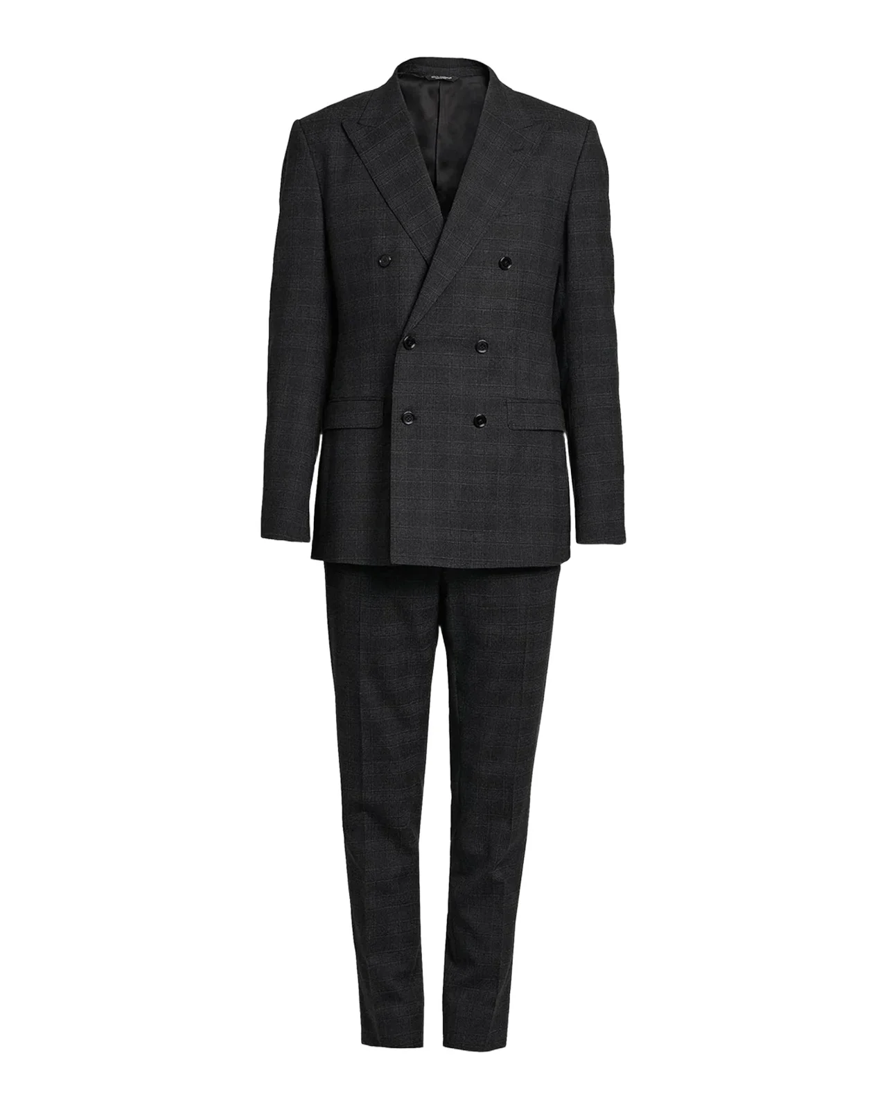 Dolce & Gabbana Plaid Wool-Blend Double-Breasted Suit