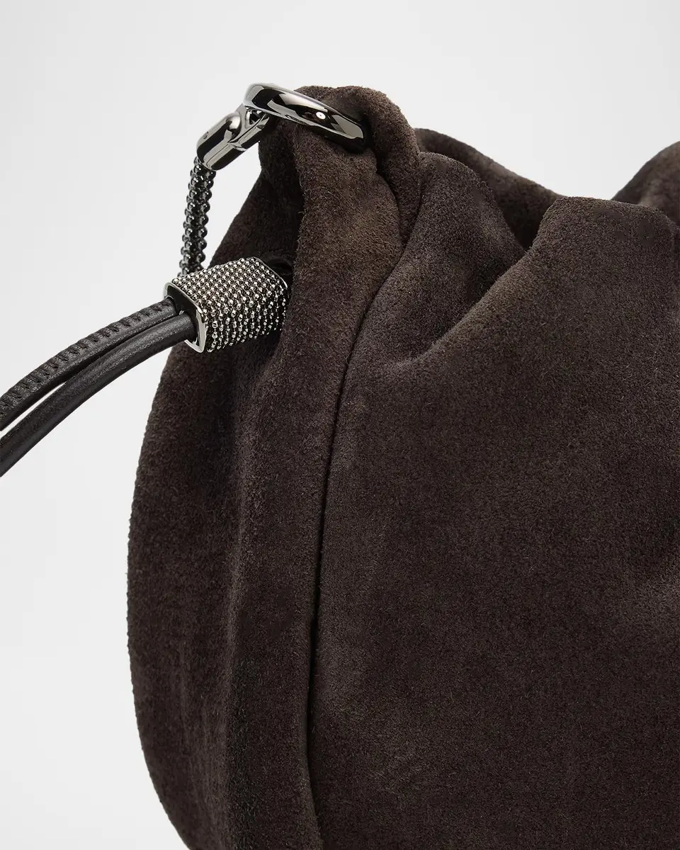 Brunello Cucinelli Drawstring Suede Shoulder Bag | Thumbnail 6 Brunello Cucinelli Drawstring Suede Shoulder Bag | Thumbnail 6