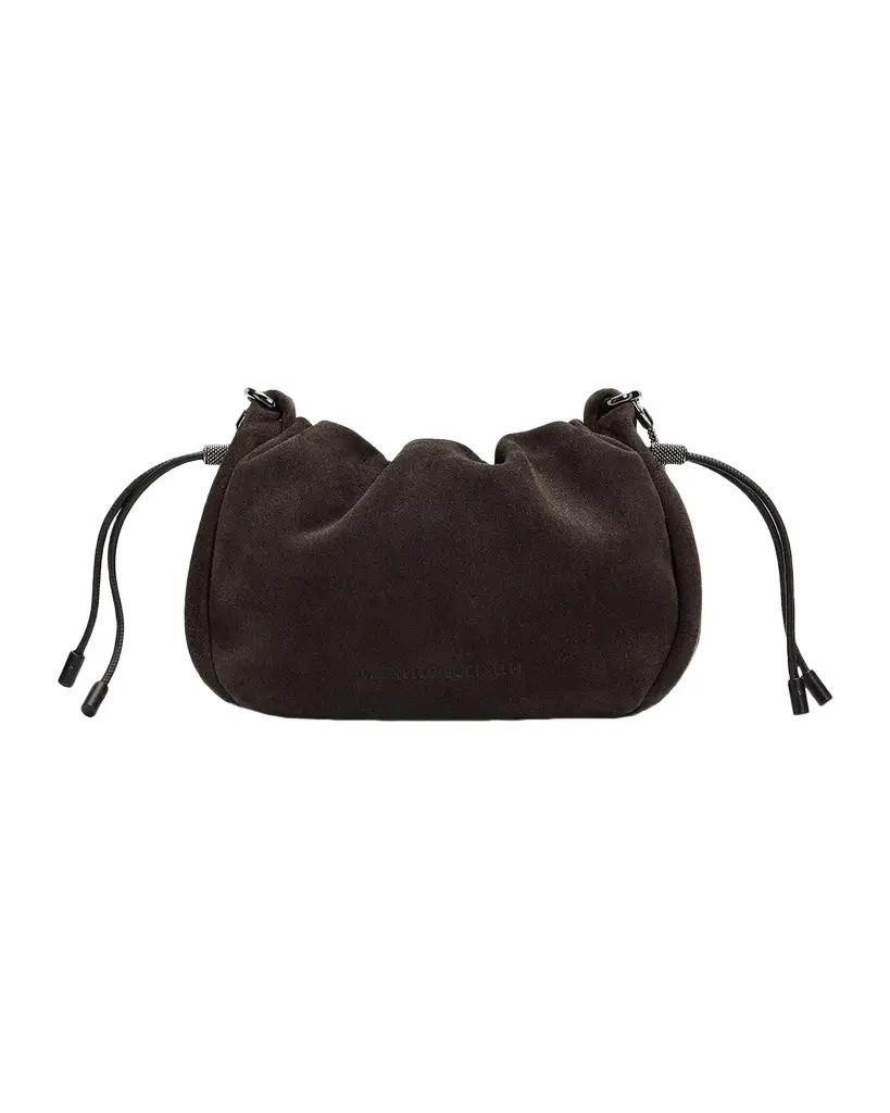 Drawstring Suede Shoulder Bag Drawstring Suede Shoulder Bag