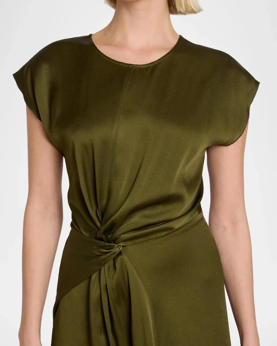 Victoria Beckham Aria Twist-Front Midi Dress | Thumbnail 4 Victoria Beckham Aria Twist-Front Midi Dress | Thumbnail 4