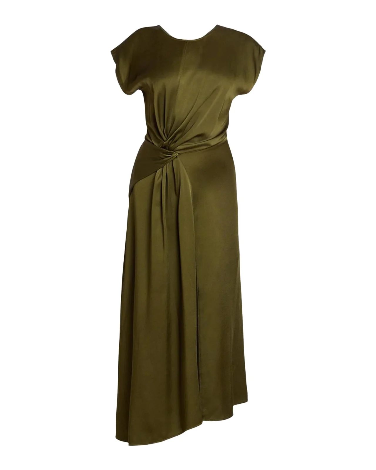Victoria Beckham Aria Twist-Front Midi Dress