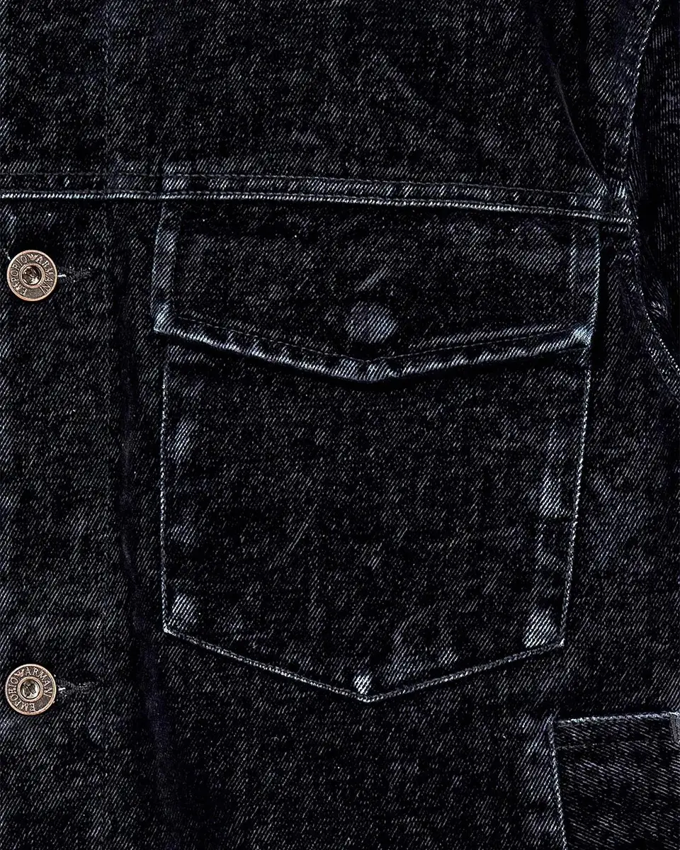 Emporio Armani Flocked Denim Jacket | Thumbnail 3
