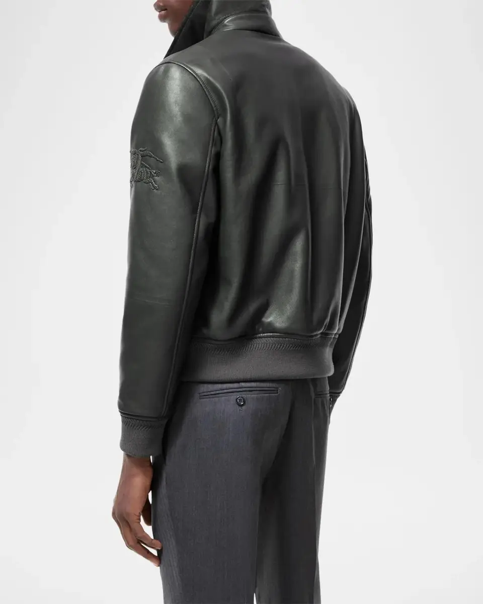 Burberry Bloomsbury Leather Bomber Jacket | Thumbnail 2 Burberry Bloomsbury Leather Bomber Jacket | Thumbnail 2